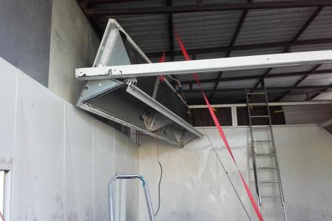 Lakovací a sušící kabina Blowtherm 2002, výkon 24000 m3/h
